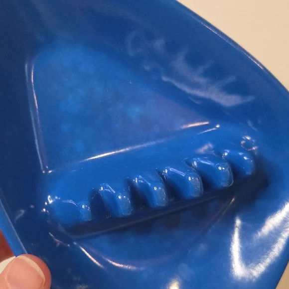 Vintage Anholt MCM Atomic Boomerang Melamine Ashtray - Royal Blue - Picture 7 of 9
